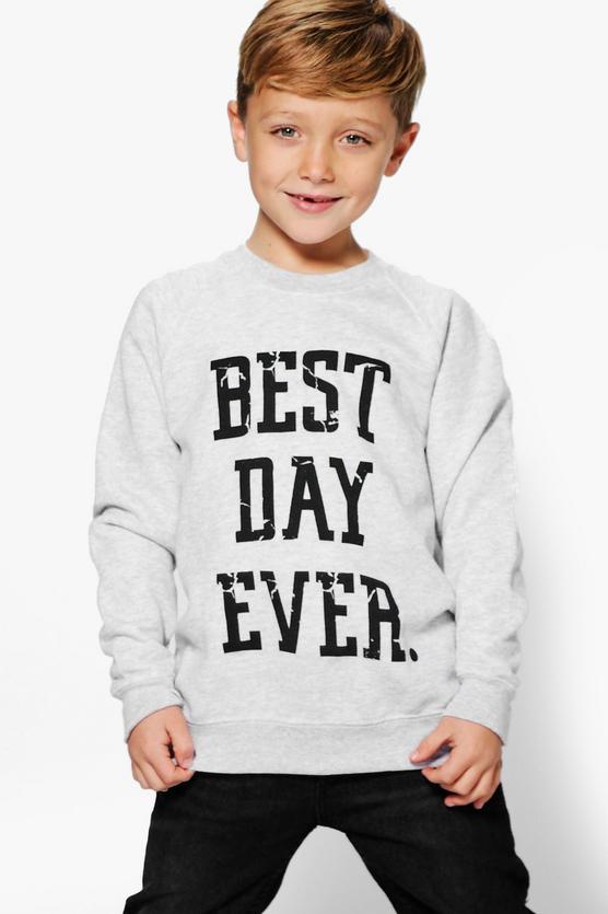Boys Best Day Ever Sweat Top
